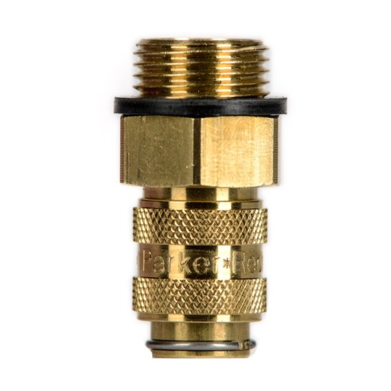 Gyorscsatlakozó kétoldalon záró 1/8" külső menet