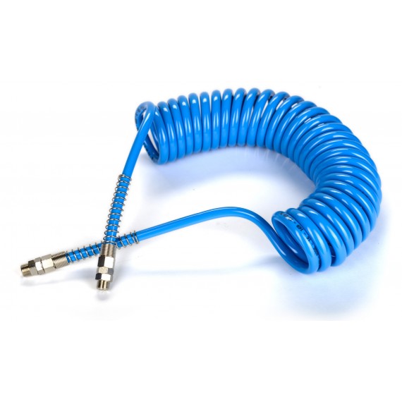 PU spiráltömlő 6,5x10 7,5 m 1/4" forgó csavarzattal