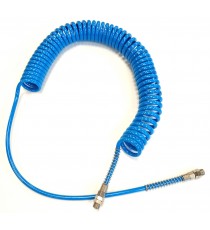 PU spiráltömlő 5x8 10 m 1/4" forgó csavarzattal