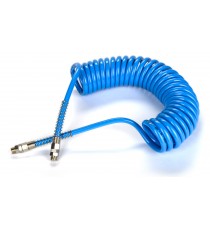 PU spiráltömlő 8x12 7,5 m 3/8" forgó csavarzattal