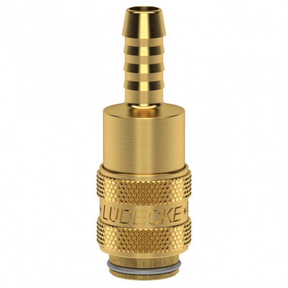 Gyorscsatlakozó tömlővéggel 6 mm