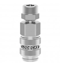 Gyorscsatlakozó kétoldalon záró 6x8 mm tömlőcsatlakozással