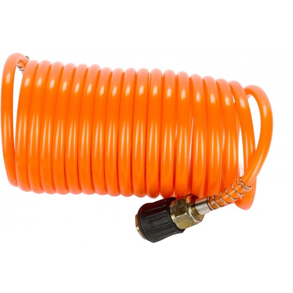 PE spiráltömlő 6x8 mm 5 m gyorscsatlakozóval szerelt