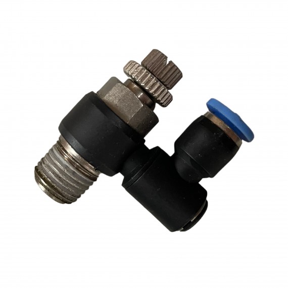 Elforgatható fojtó- visszacsapó szelep 10mm x 3/8"