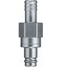 Dugó kétoldalon záró 10 mm tömlővéggel, nikkelezve
