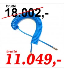 PU spiráltömlő 5x8 5 m 1/4" forgó csavarzattal
