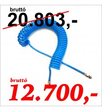 PU spiráltömlő 5x8 15 m 1/4" forgó csavarzattal