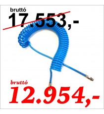 PU spiráltömlő 6,5x10 7,5 m 1/4" forgó csavarzattal