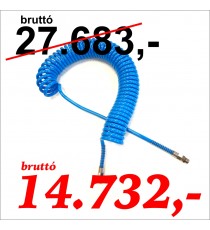 PU spiráltömlő 6,5x10 10 m 1/4" forgó csavarzattal