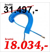 PU spiráltömlő 8x12 7,5 m 3/8" forgó csavarzattal